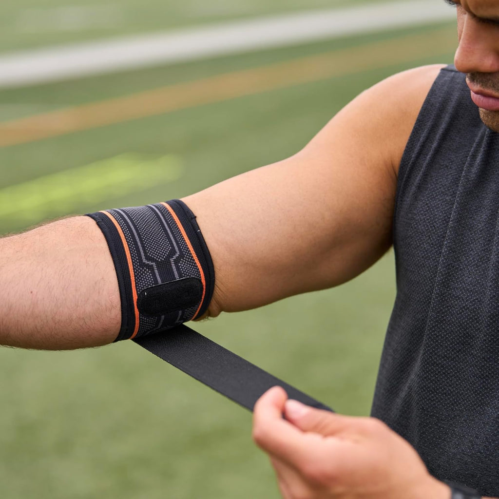 Shock Doctor Compression Elbow Sleeve with Gel Support Strap

