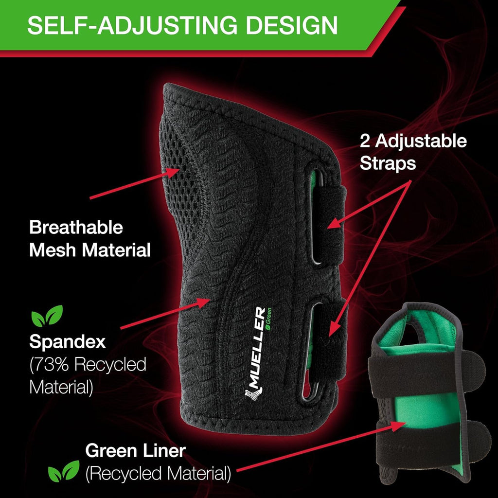 Mueller Sports Medicine Fitted Wrist Brace for Carpal Tunnel, Tendonitis, Arthritis

