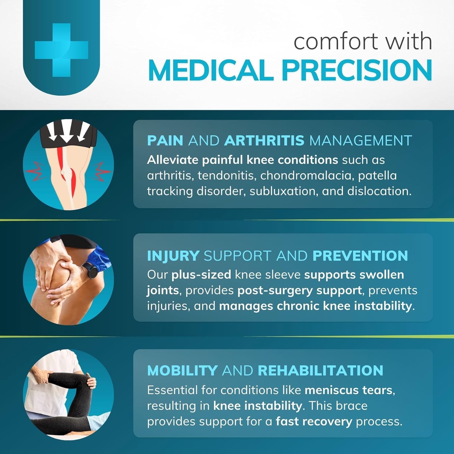 BraceAbility Bariatric Knee Brace with Side Stabilizers for Arthritis and Patellar Tendonitis

