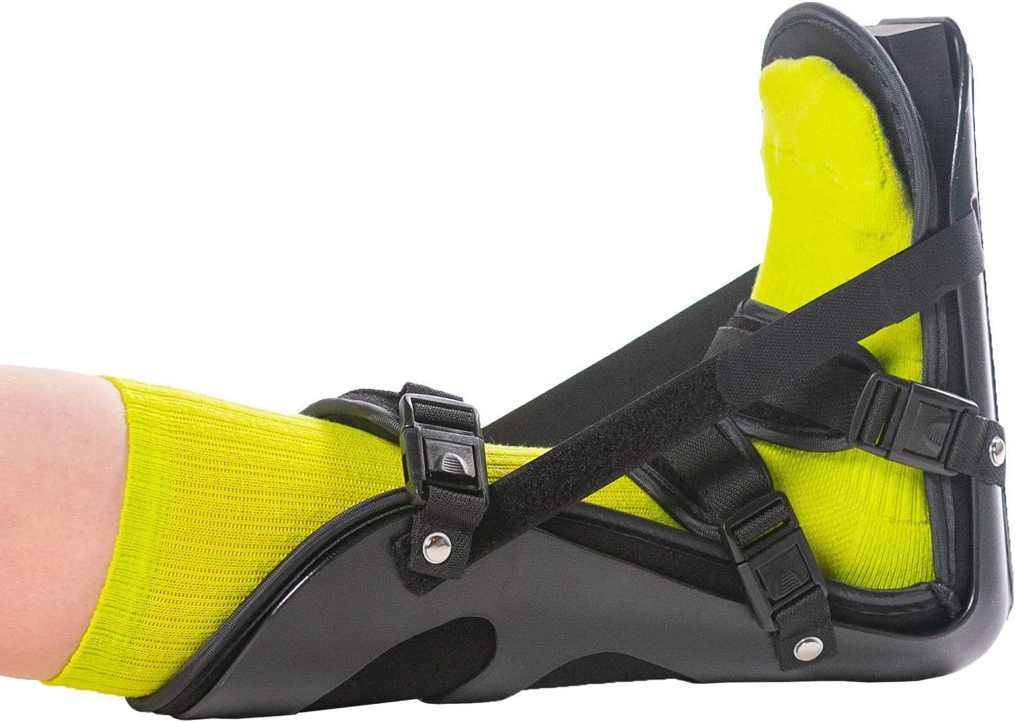BraceAbility Plantar Fasciitis & Achilles Night Foot Splint Adjustable Stretch Boot

