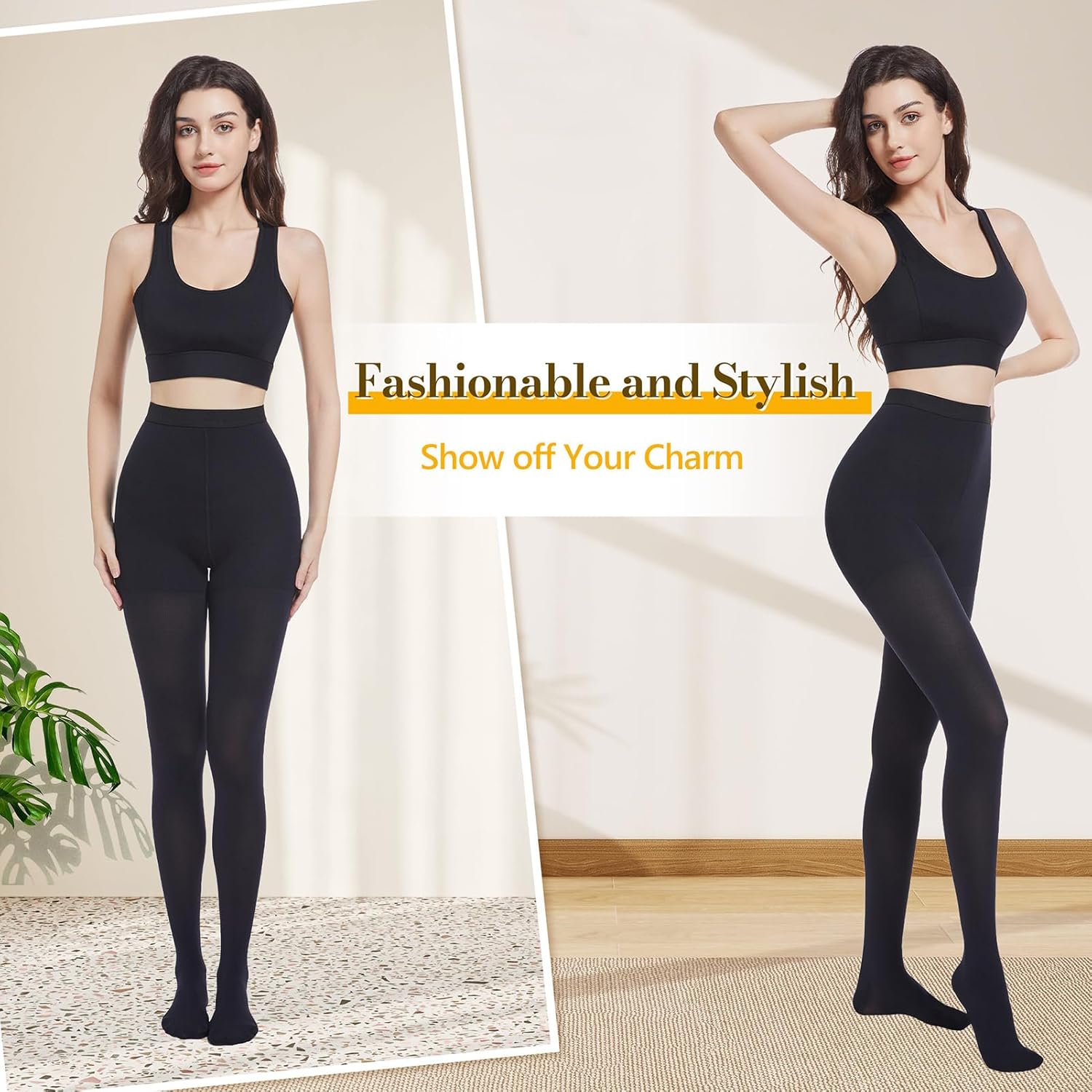 Myshear 20–30 mmHg Graduated Compression Pantyhose, Closed Toe Support Tights

