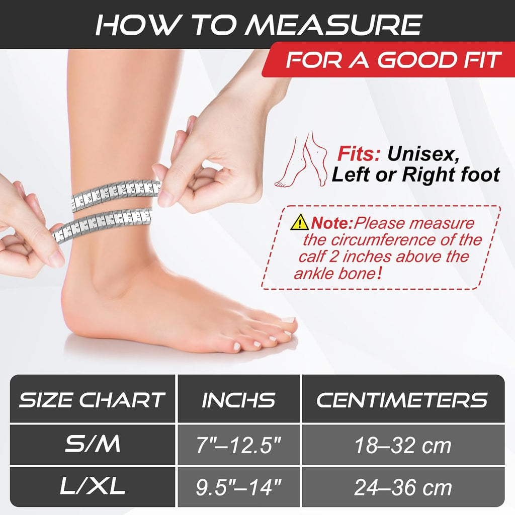 OVINESY AFO Foot Drop Brace for Walking with Shoes, Adjustable Dorsiflexion Support

