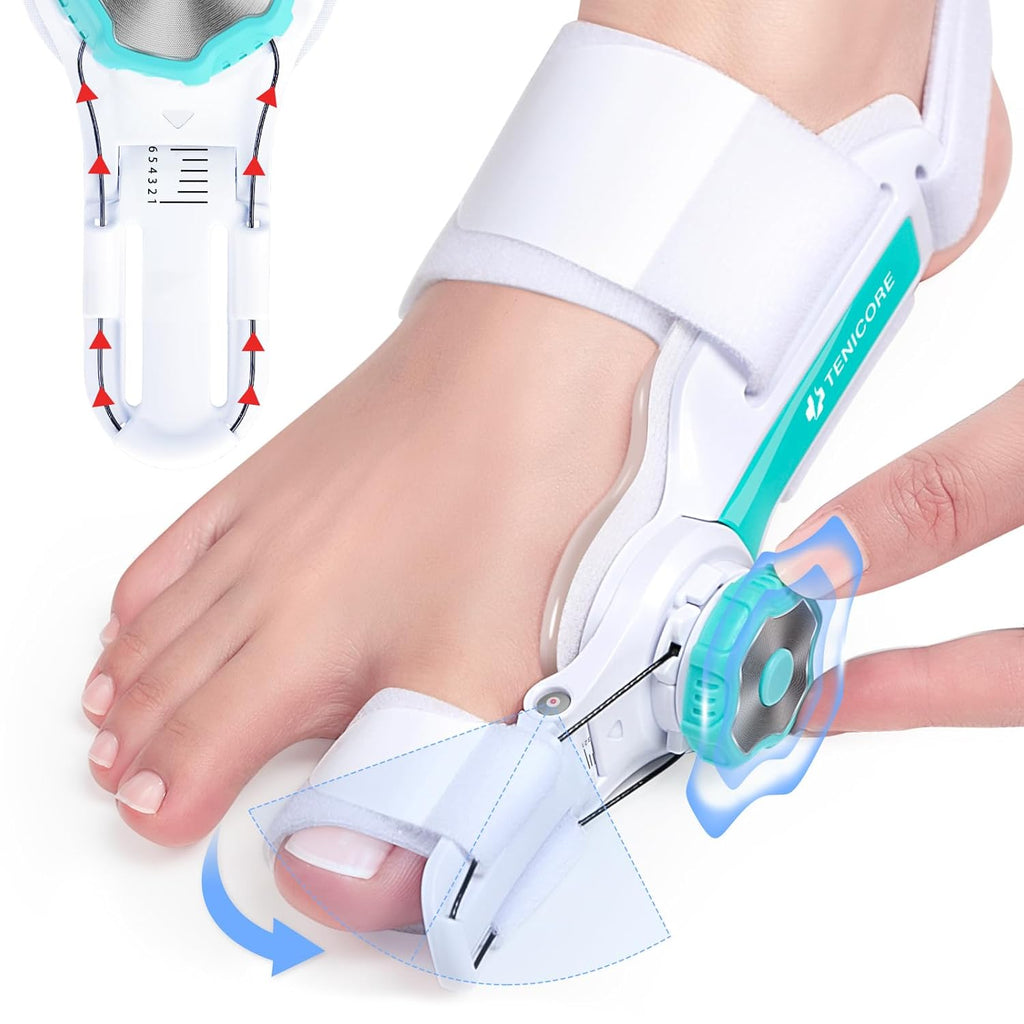 Bunion Corrector for Big Toe, Adjustable Toe Straightener with Anti-Slip Strap

