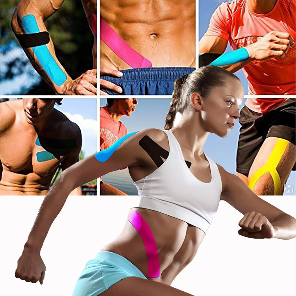 ANAMPION Kinesiology Tape Pro Athletic Sports Waterproof Breathable Latex-Free Cotton

