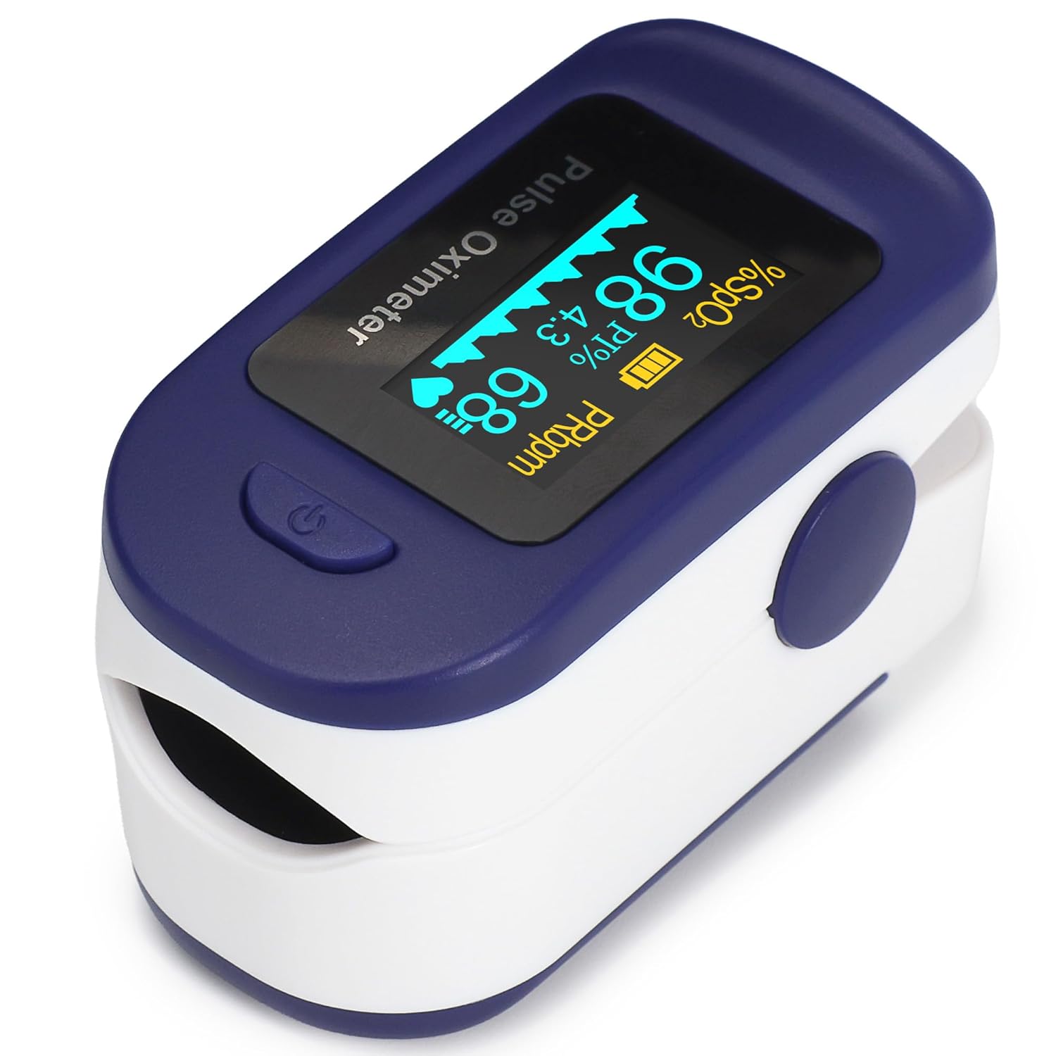 Zacurate 500B-B Wireless Bluetooth Fingertip Pulse Oximeter for SpO2 and Pulse

