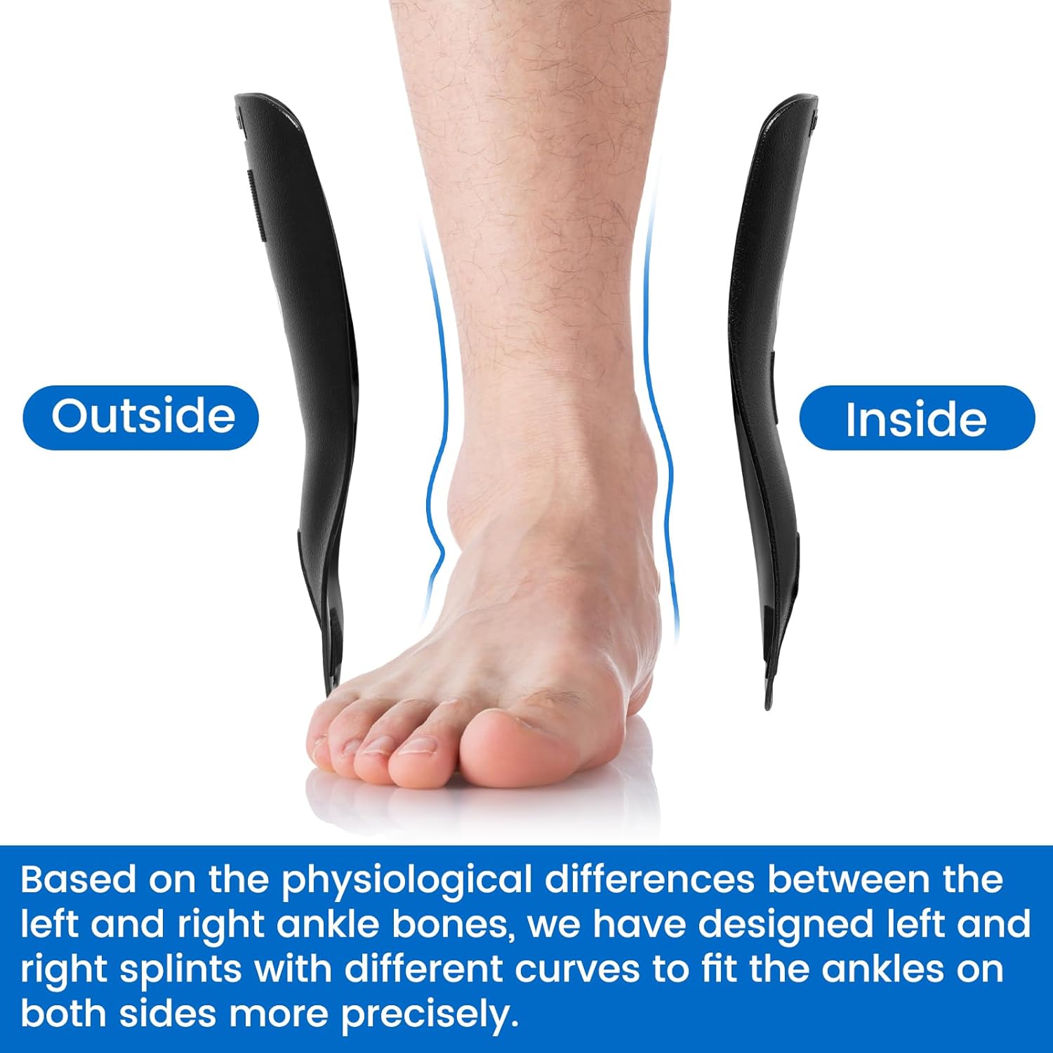 Velpeau Air Adjustable Rigid Stirrup Ankle Support Brace for Sprains

