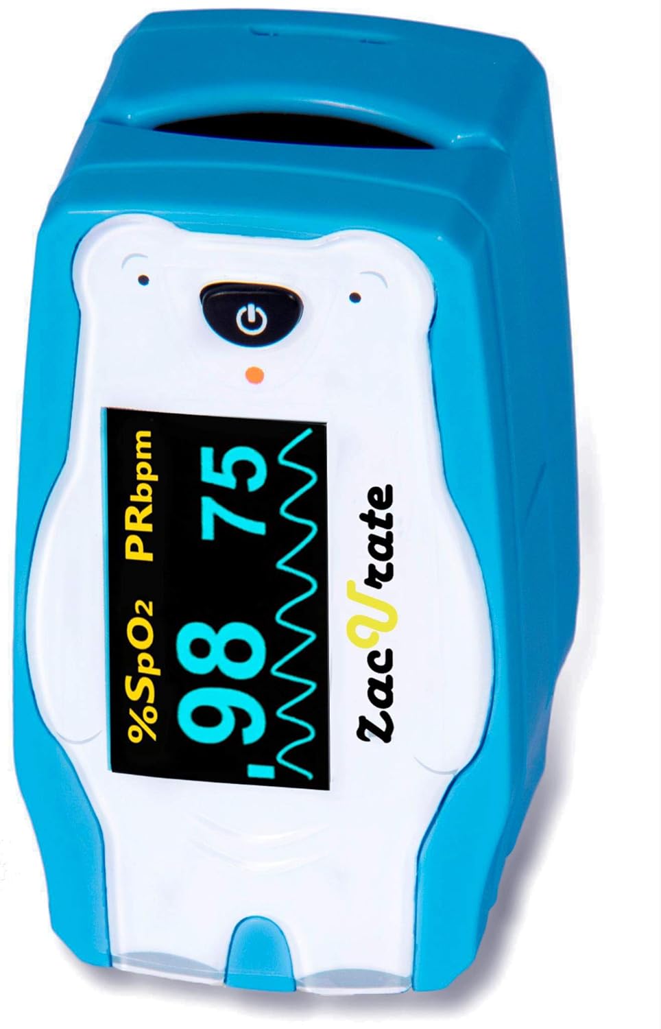 Zacurate Cute Digital Fingertip Pulse Oximeter Blood Oxygen Monitor for Kids

