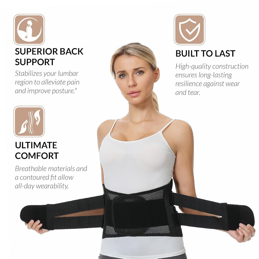NeoTech Care Lumbar Back Support Belt Lower Back Brace

