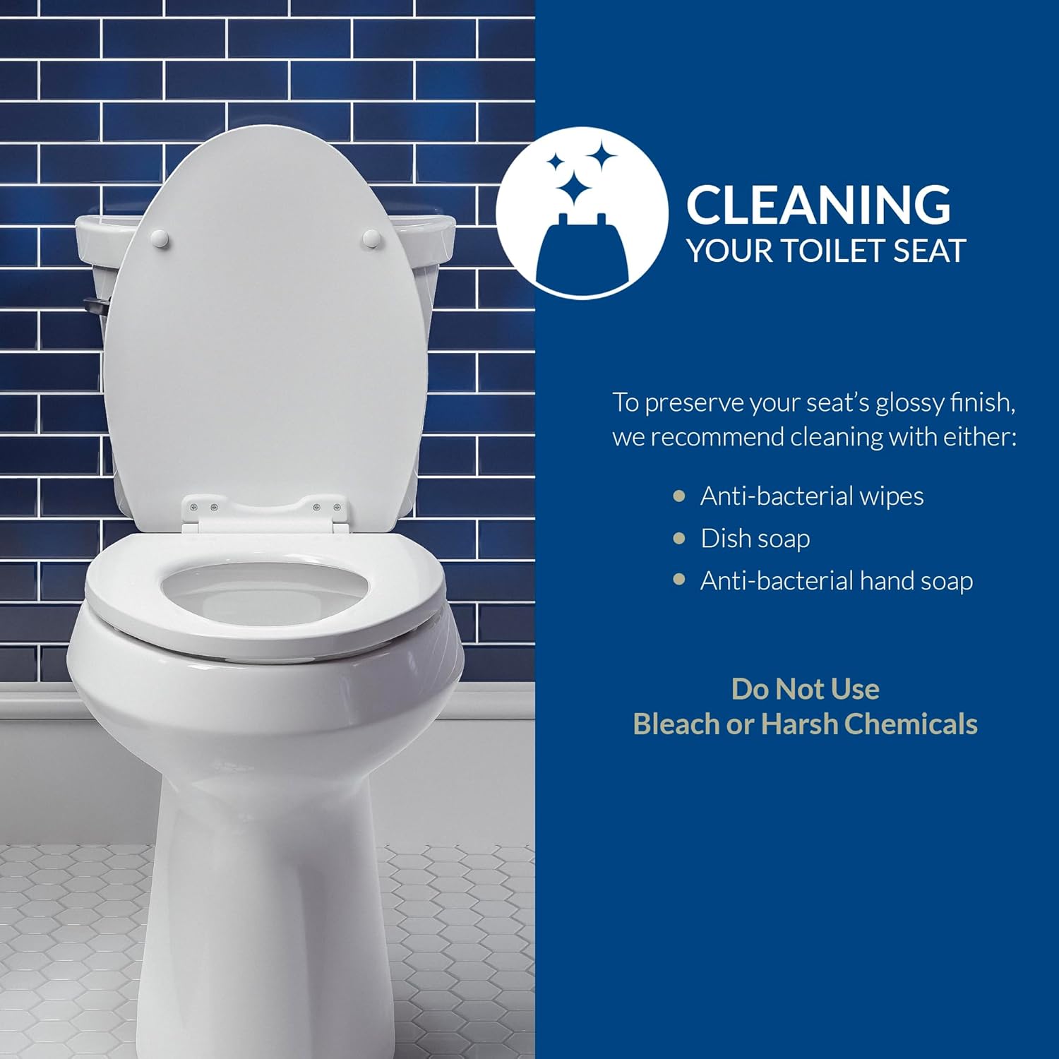 Bemis Independence Assurance 3 in Elevated Toilet Riser for Easier Sit-to-Stand, White

