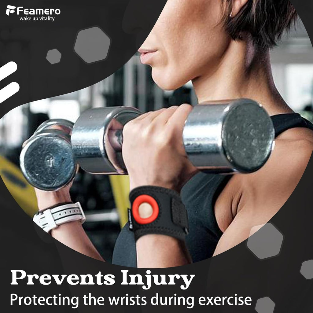 FEAMERO TFCC Wrist Brace Ulnar Compression Support for Ulnar Sided Wrist Pain

