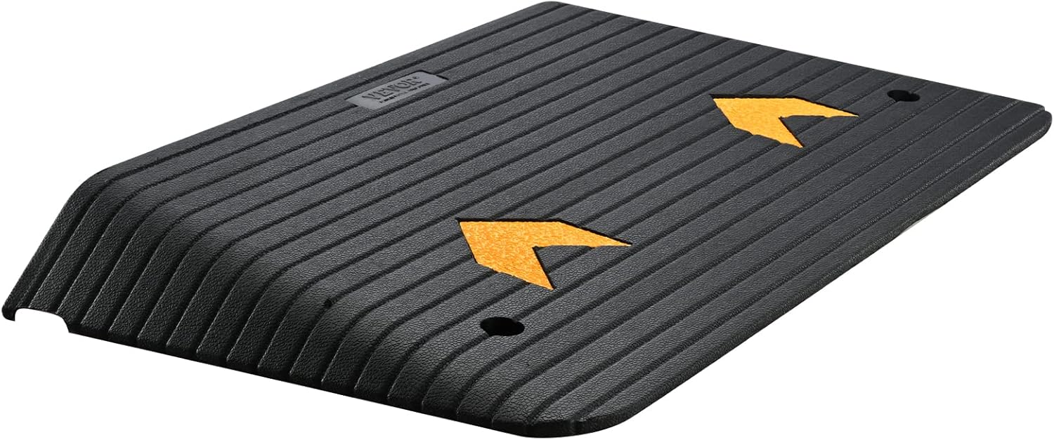 VEVOR Rubber Threshold Ramp for Wheelchair and Scooter, Non-Slip Doorway Ramp

