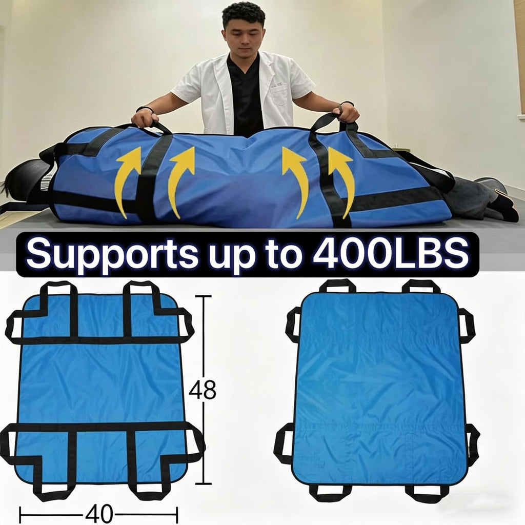 Positioning Bed Pad with Handles Waterproof Washable Reusable Transfer Sheet

