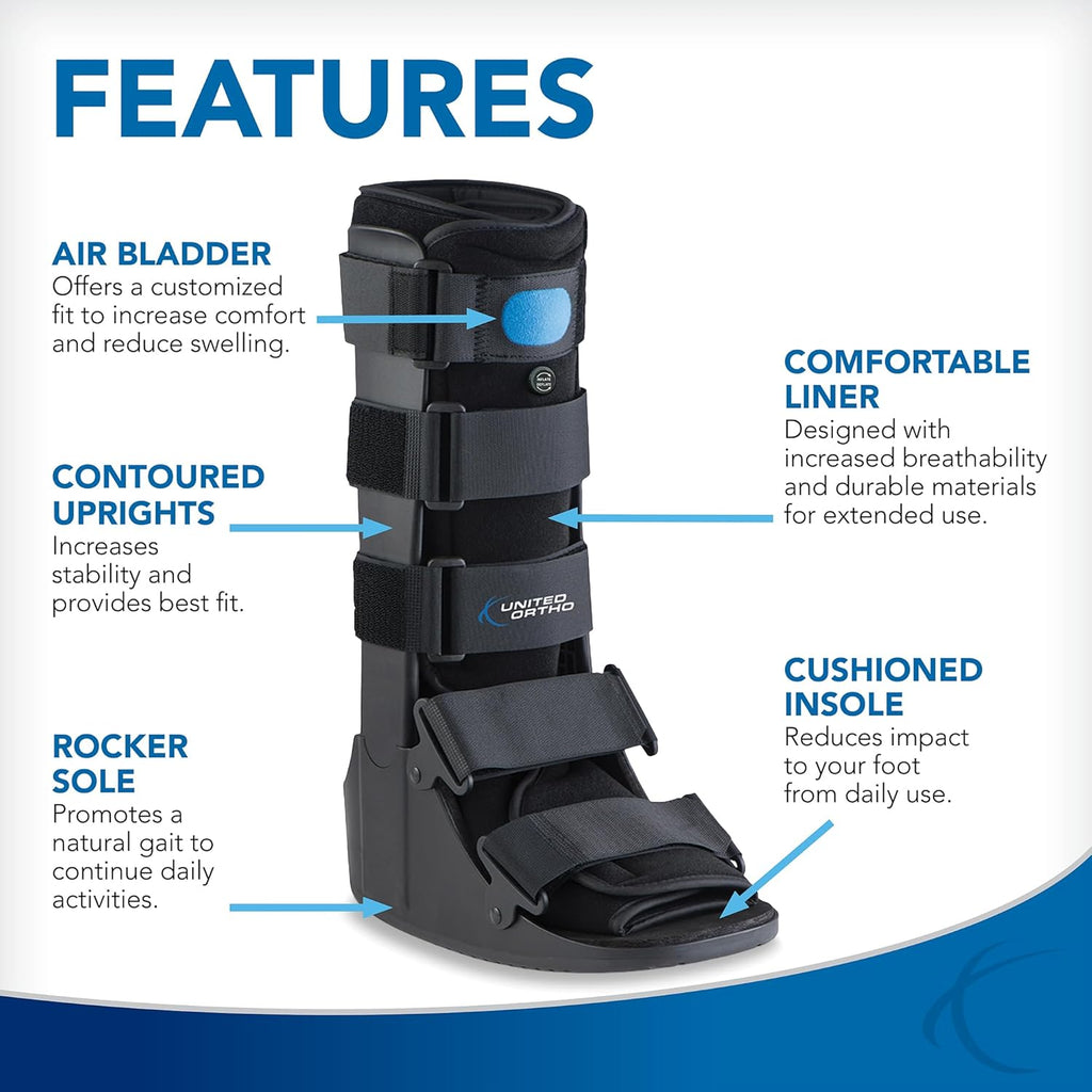 United Ortho Air CAM Walker Fracture Boot with Rocker Sole

