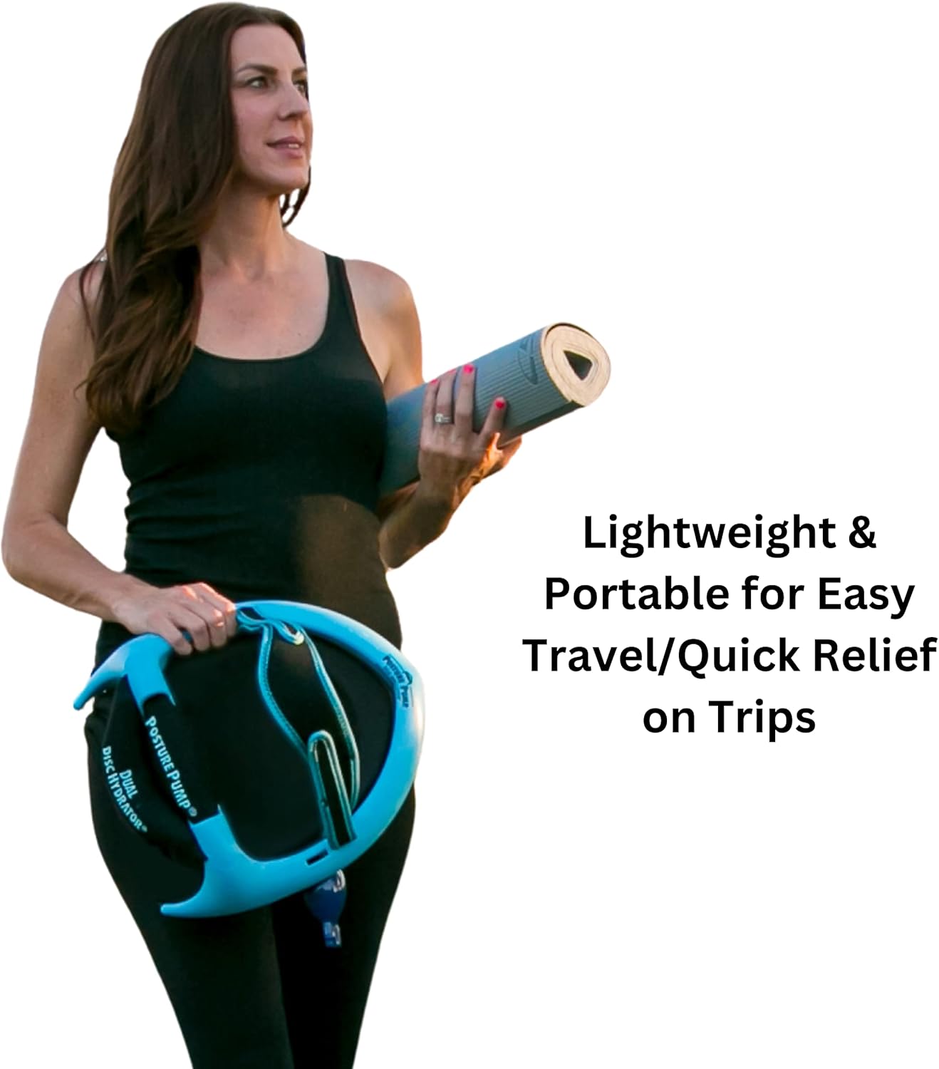 Posture Pump Dual Disc Hydrator Cervical Traction Device for Neck Decompression

