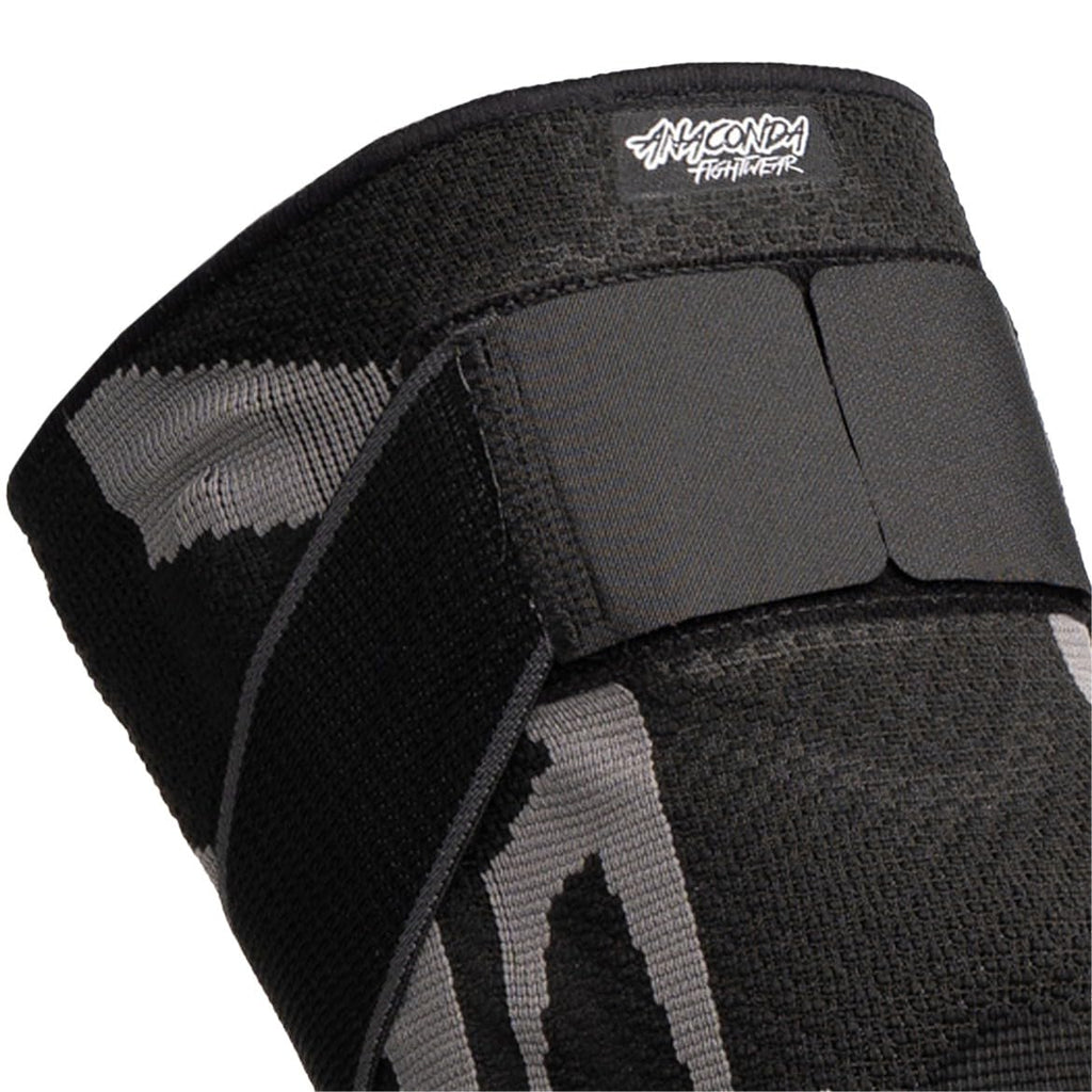 Anaconda Fightwear Knee Brace Compression Sleeve with Gel Pad, Adjustable Non-Slip Wrap

