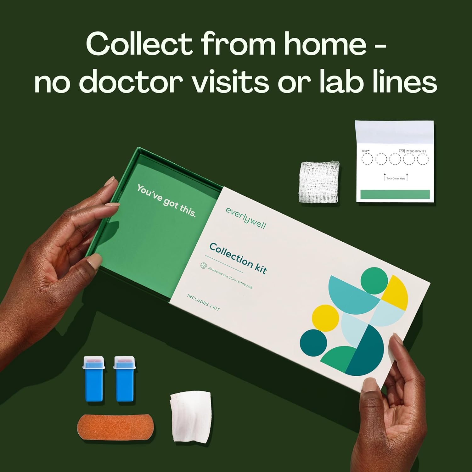 Everlywell Food Sensitivity Test Kit (IgG) for 204 Foods, At-Home Collection

