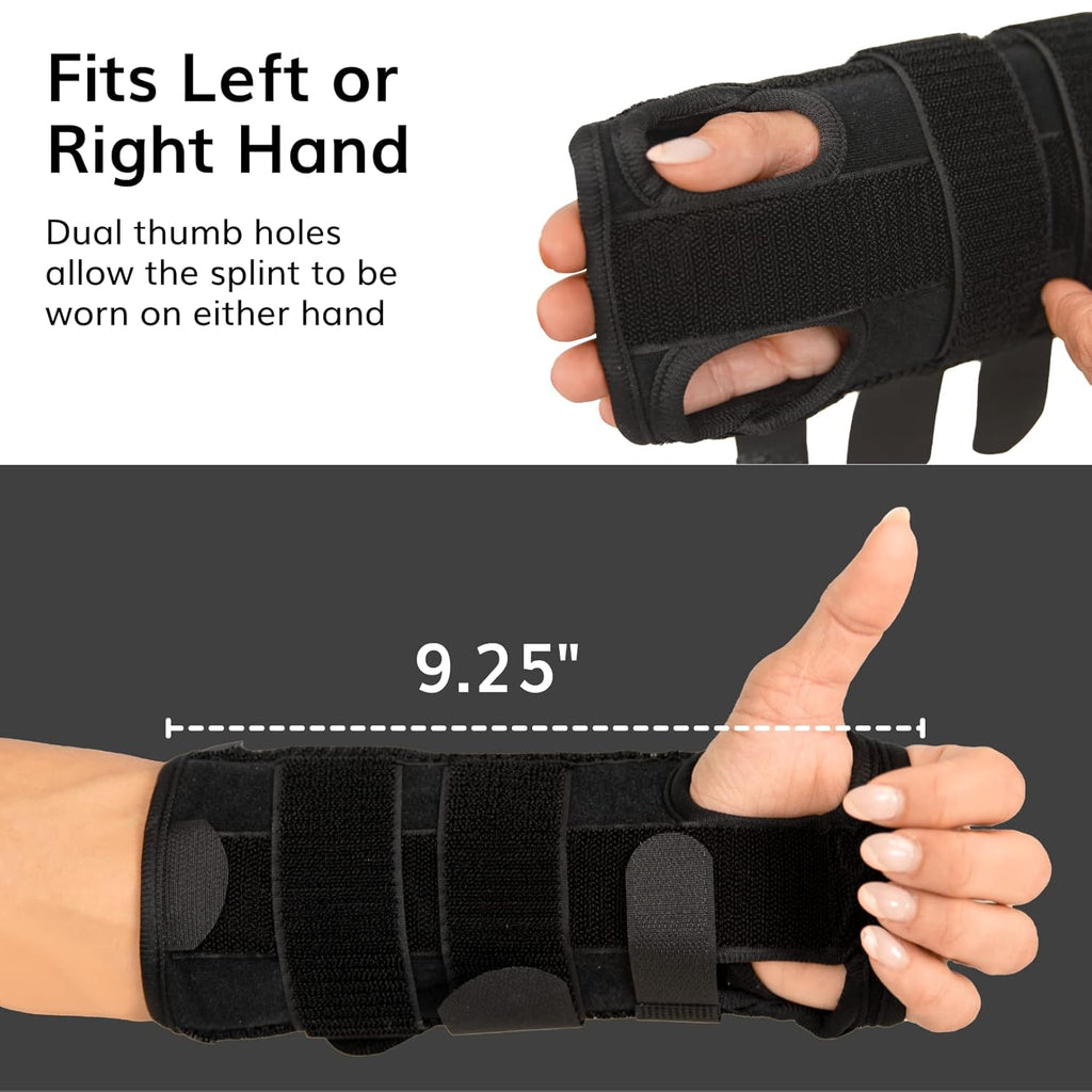BraceAbility Volar Wrist Splint Support Brace for Carpal Tunnel, Sprains, Arthritis

