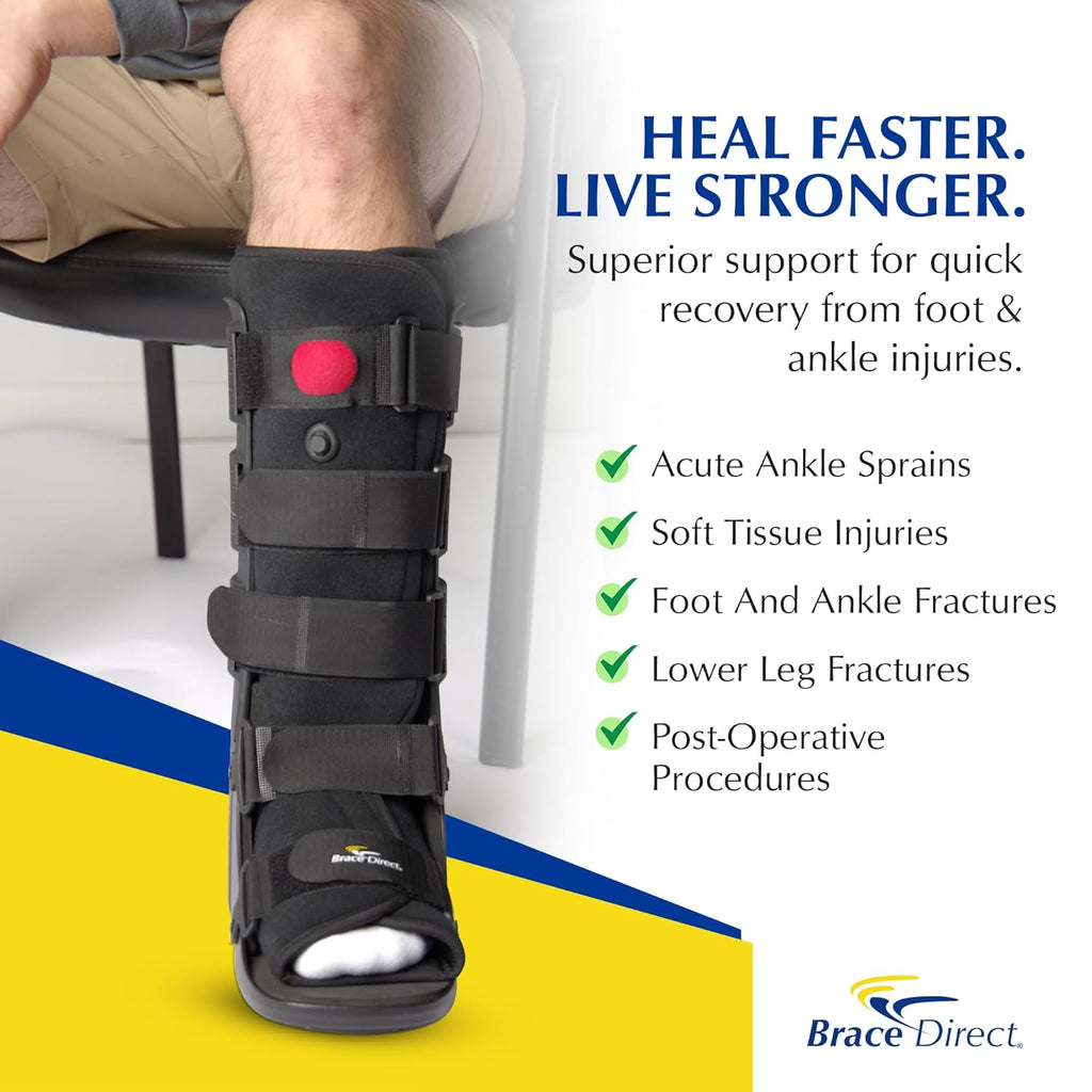 Brace Direct Tall Air CAM Walker Fracture Boot with Adjustable Compression Pump

