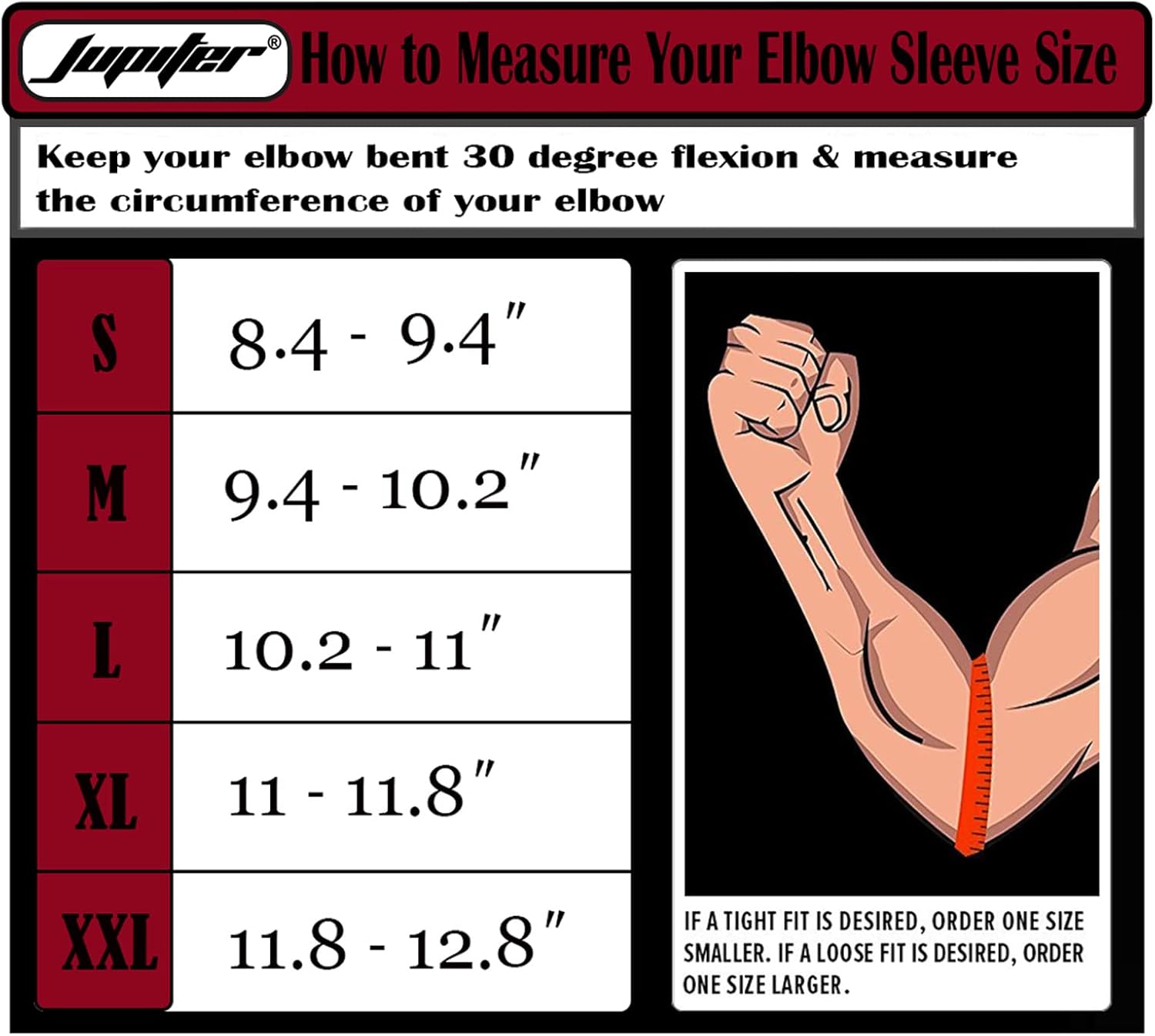 Jupiter Elbow Sleeves (Pair) Neoprene Compression Brace, 5mm for Weightlifting

