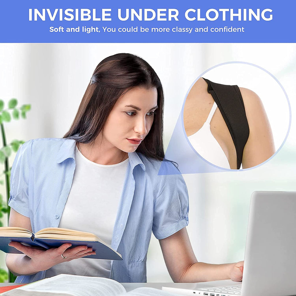 Posture Corrector for Women and Men, Adjustable Upper Back Brace with Clavicle Support


