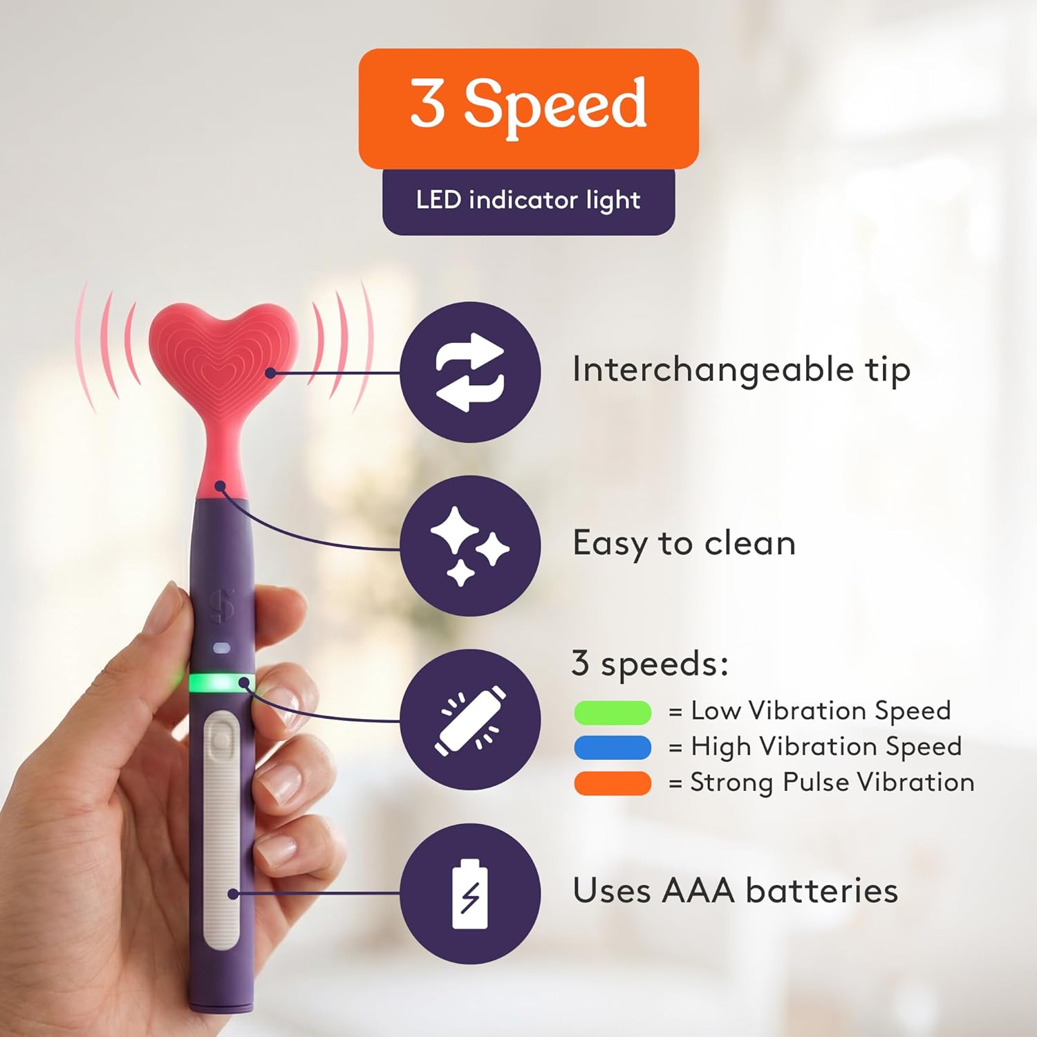 Special Supplies Buzz Buddy Oral Motor Stimulation Kit with Interchangeable Soft Heads

