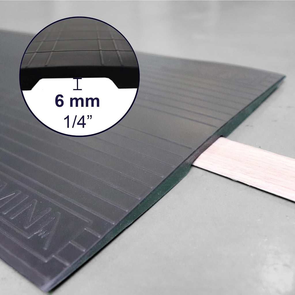 KMINA Wheelchair Door Threshold Ramp Thin Non-Slip Rubber for Doorways, Patented

