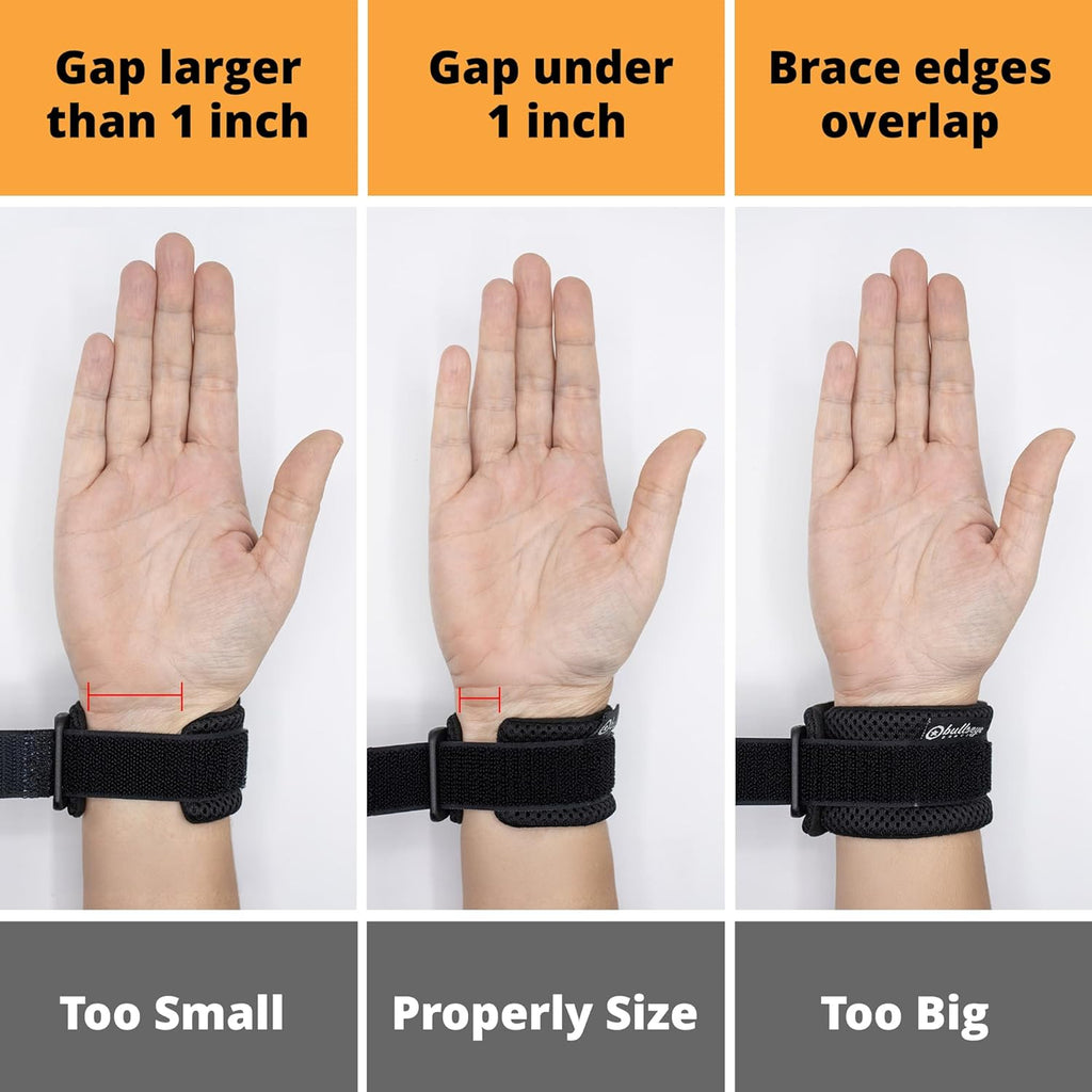 Bullseye TFCC Tear Wrist Brace with Silicone Ring Stabilizer, Adjustable Wrist Band

