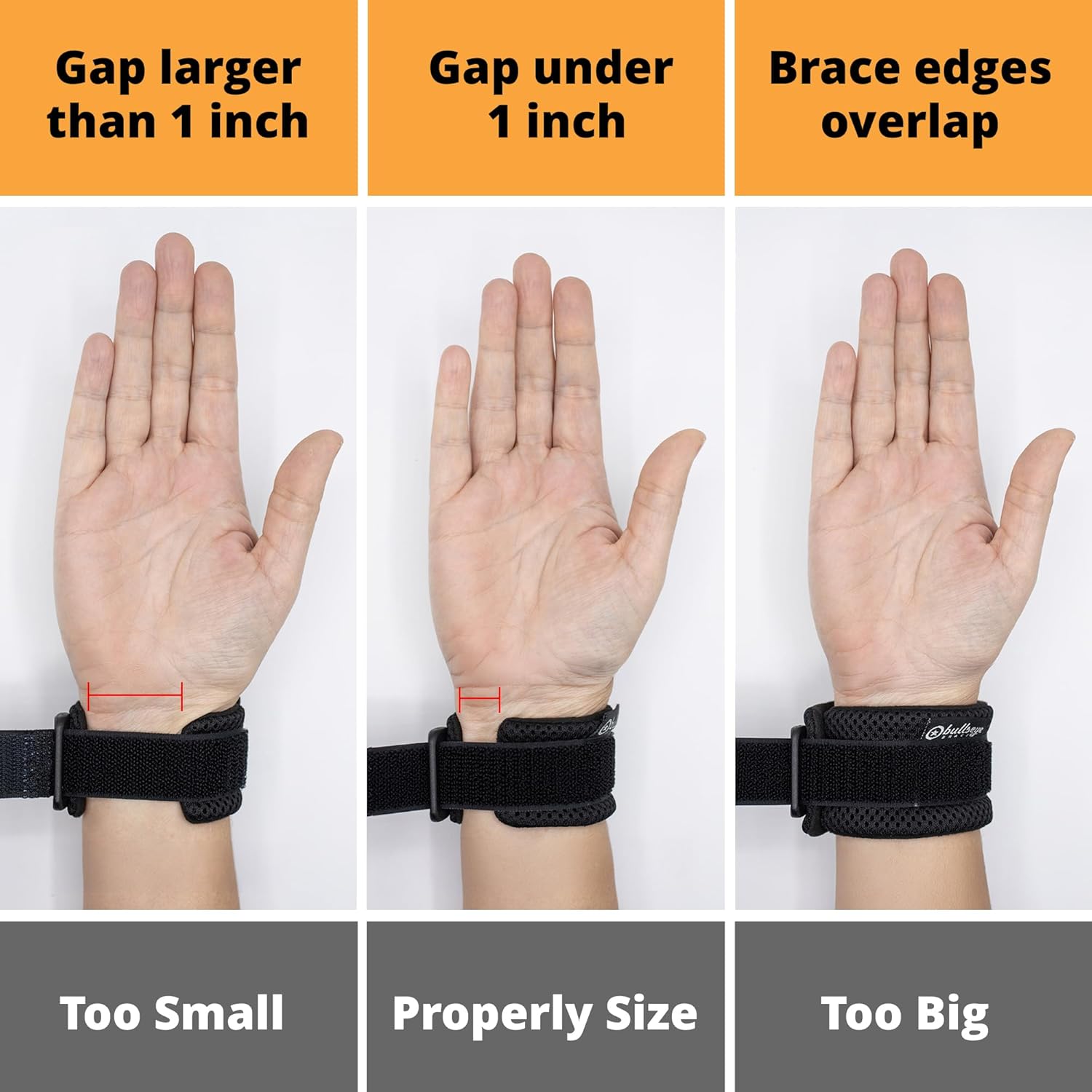 Bullseye TFCC Tear Wrist Brace with Silicone Ring Stabilizer, Adjustable Wrist Band

