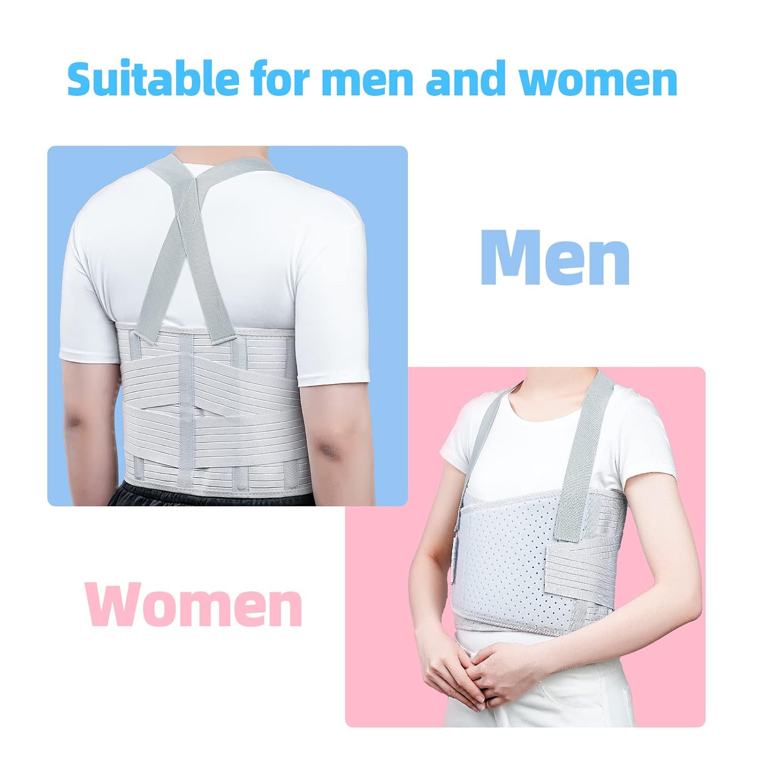 Solmyr Rib Injury Belt Chest Binder Rib Brace Compression Support

