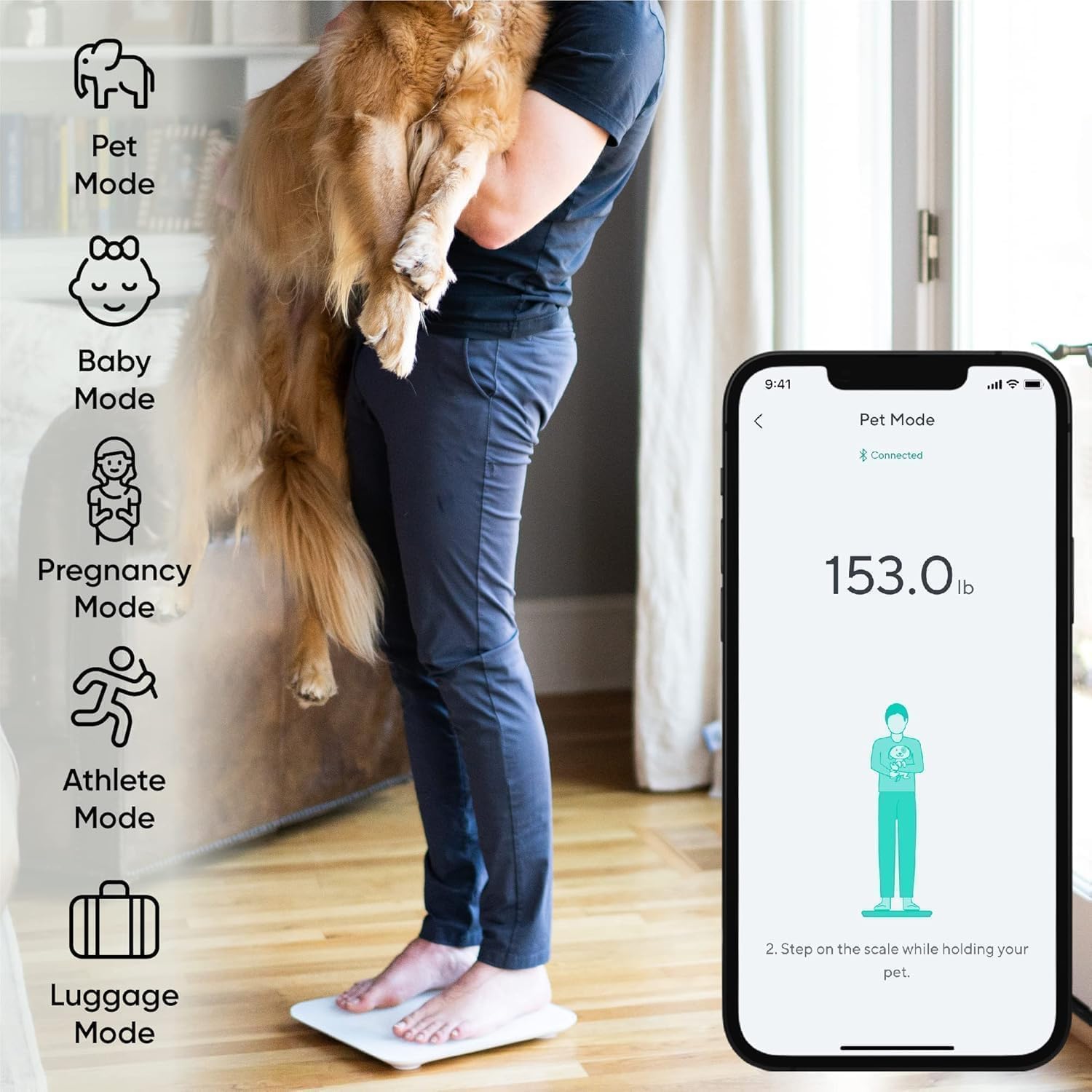 Wyze Smart Scale X Digital Bathroom Scale with Body Composition & Heart Rate


