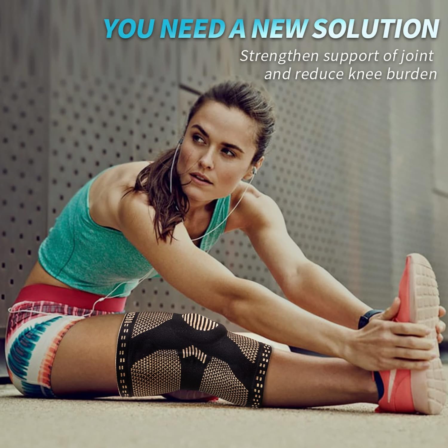 NEENCA Compression Knee Sleeves with Patella Gel Pad and Side Stabilizers

