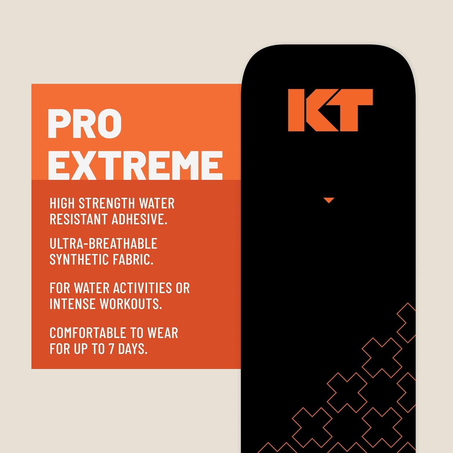 KT Tape Pro Extreme Synthetic Kinesiology Athletic Tape, Precut Strips

