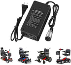 24V 5A Lead-Acid Battery Charger for Mobility Scooter and Power Chair, 3-Pin XLR

