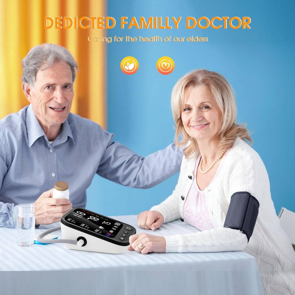 Blood Pressure Monitor Automatic Upper Arm, Large Backlit LCD, Adjustable Cuff

