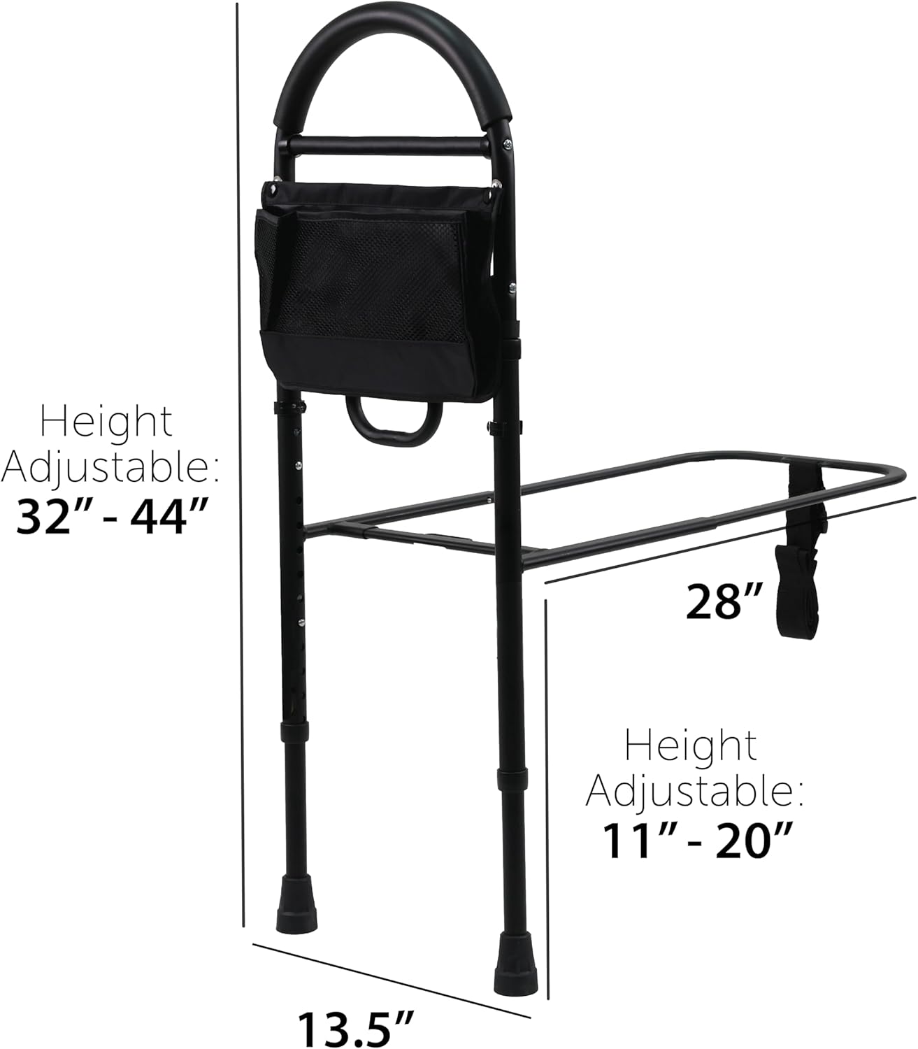 Vaunn Medical Bed Rail for Elderly Adults Safety Assist Handle Grab Bar, 300 lb

