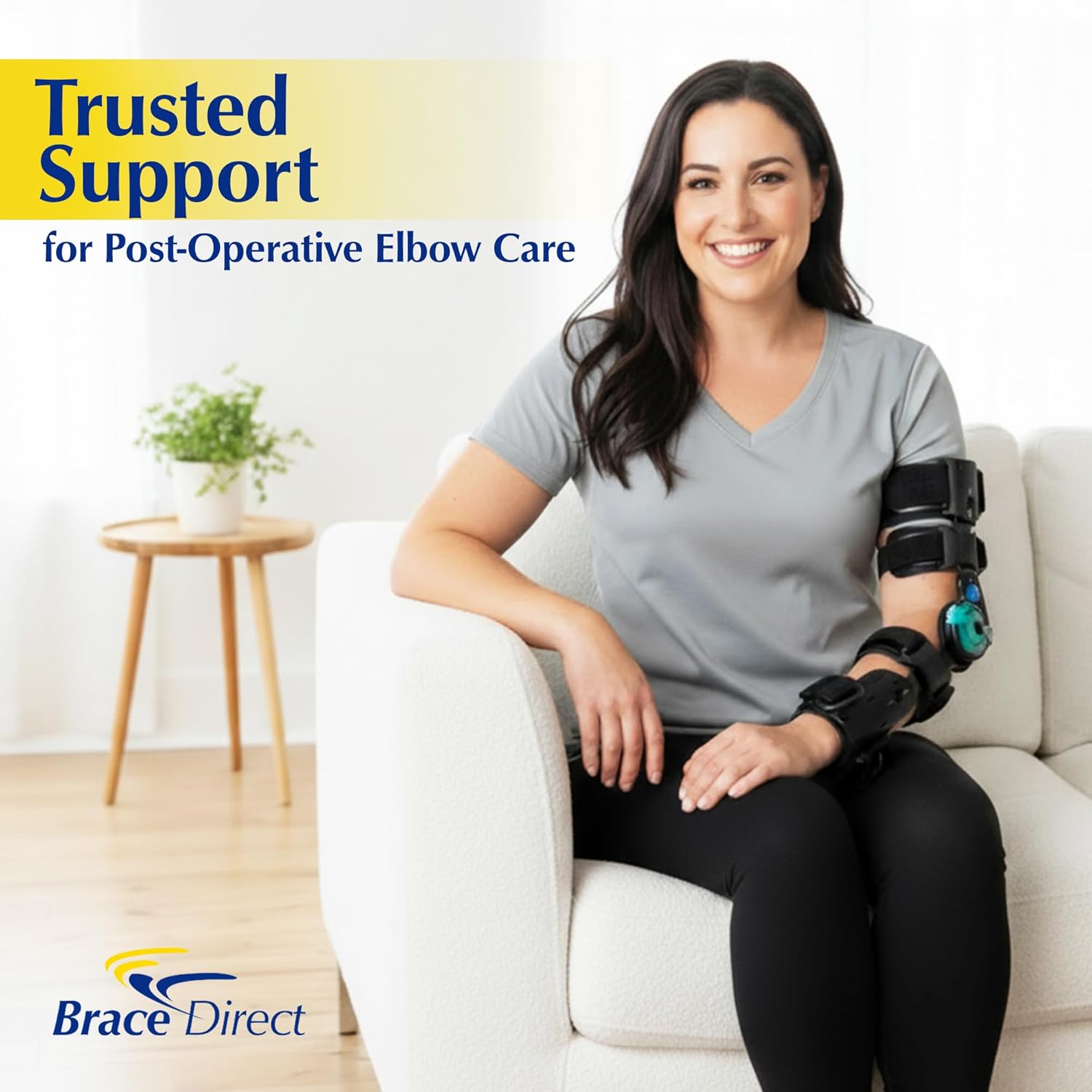 ROM Hinged Elbow Brace Adjustable Range of Motion Dial PDAC L3760 L3761

