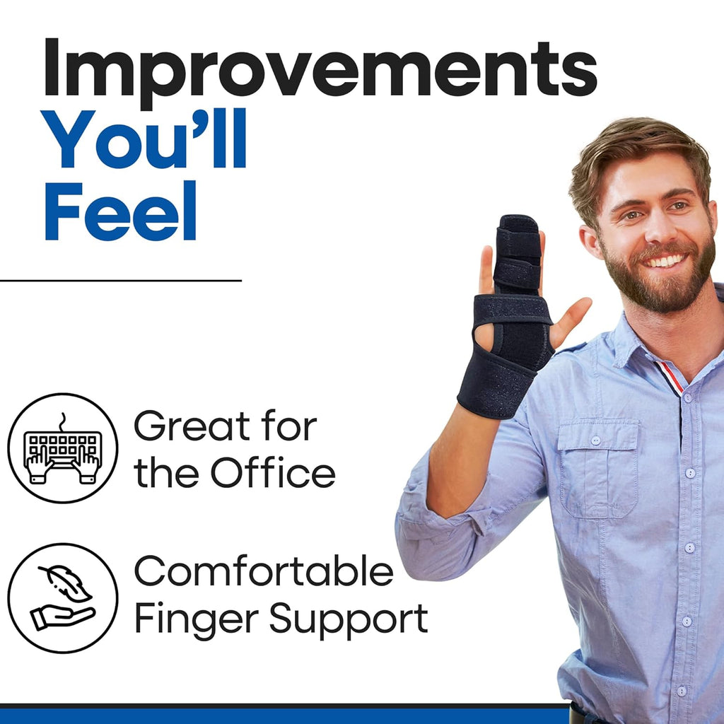 Armstrong America Trigger Finger Splint Finger Brace with Metal Straightener Support

