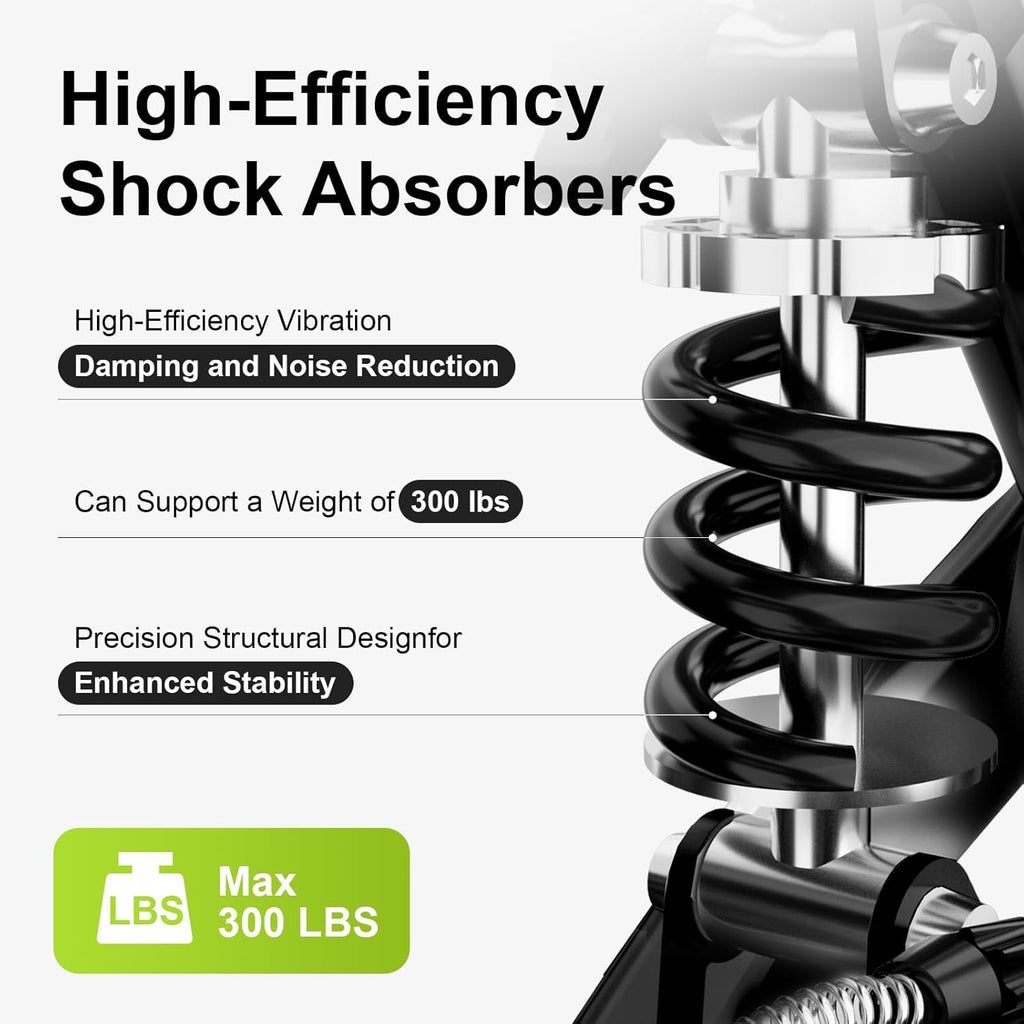 BlessReach Deluxe All-Terrain Steerable Knee Scooter with Double Handbrake Medical Alt

