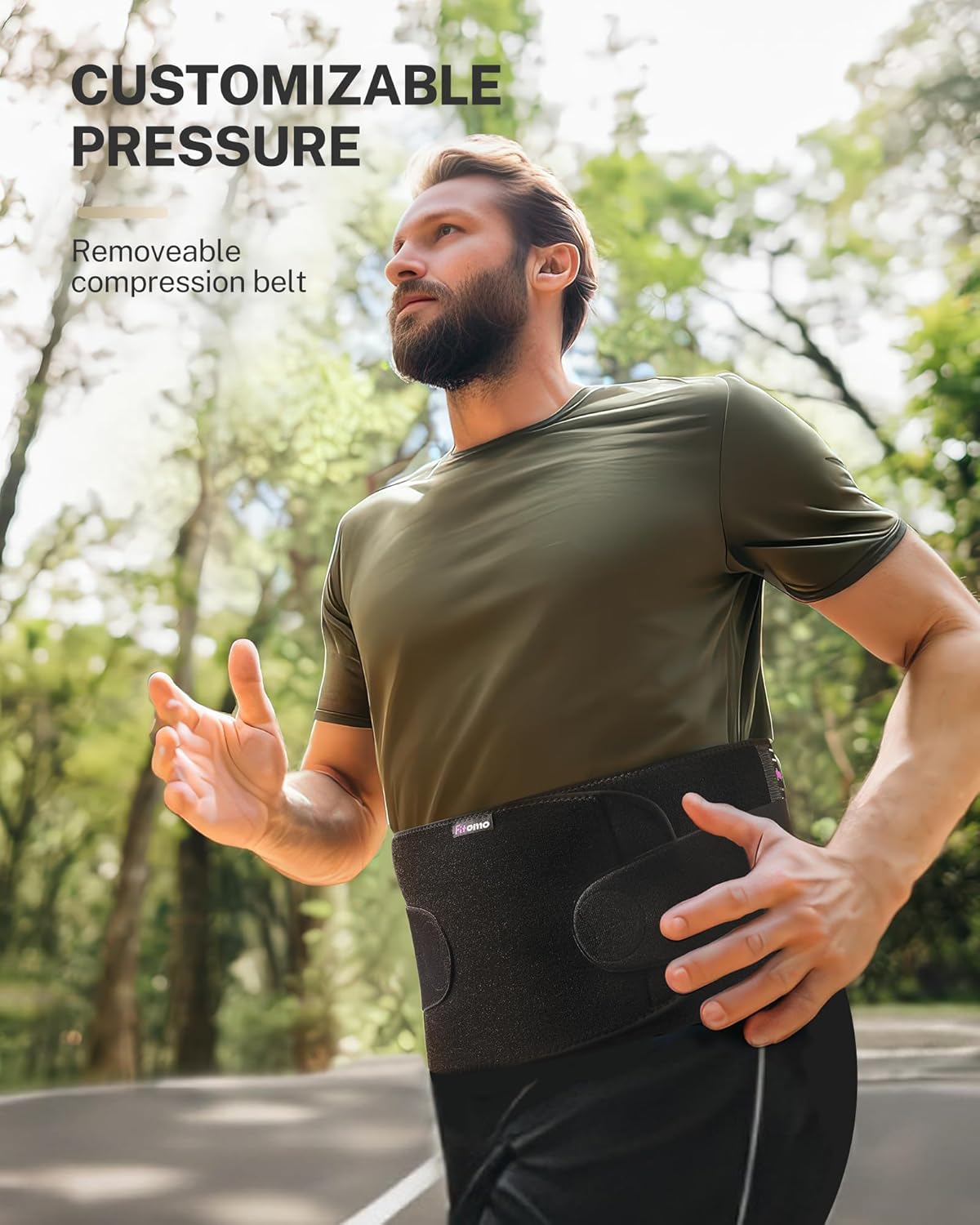 Umbilical Hernia Belt with Pressurized Strap, 3D Support Pad, Adjustable Men/Women

