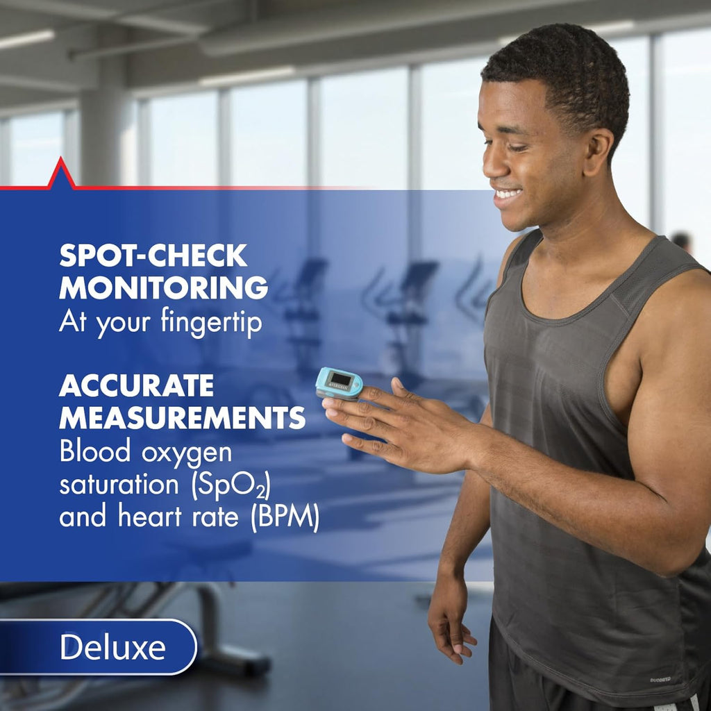 SmartHeart Fingertip Pulse Oximeter for Blood Oxygen Saturation Monitoring

