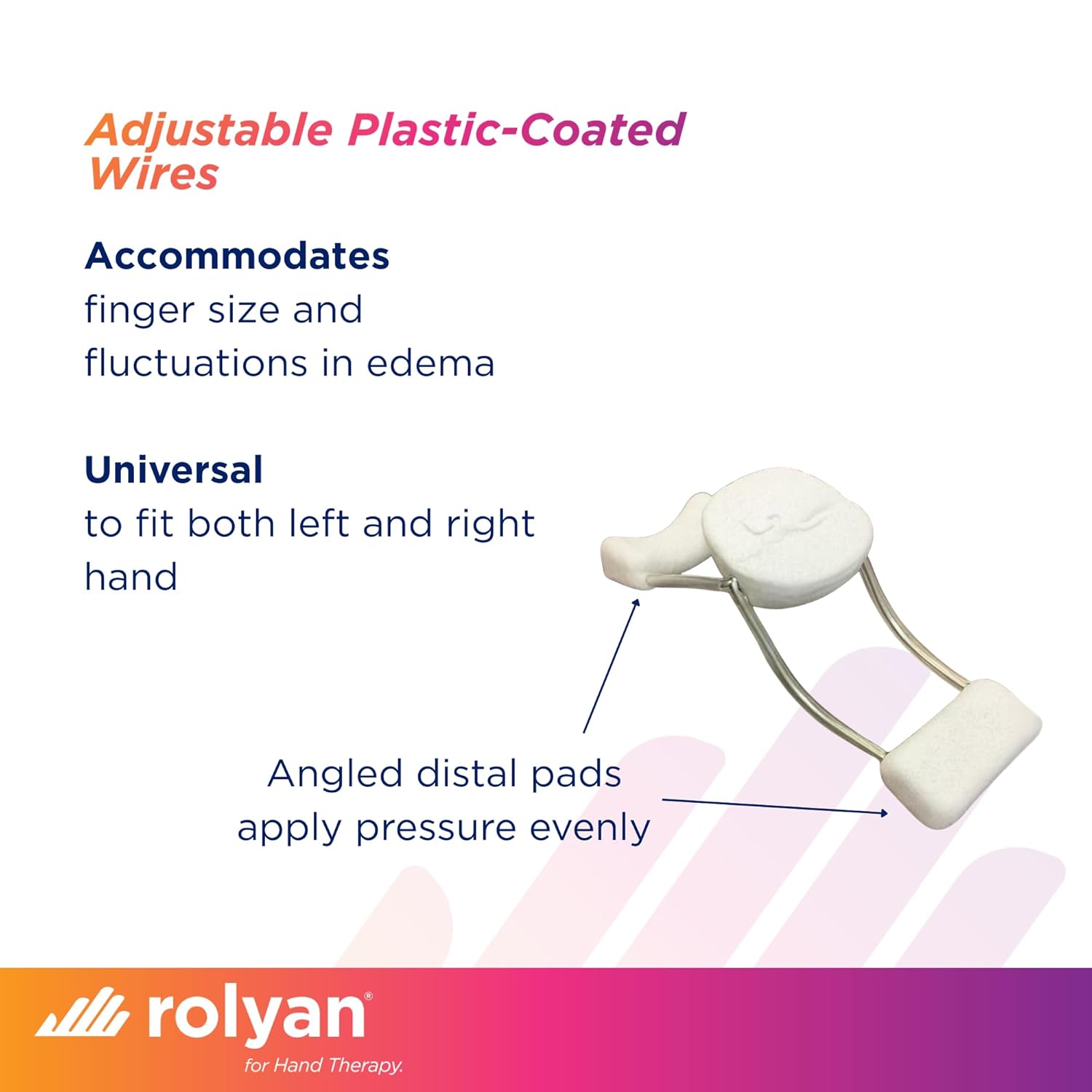 Rolyan Sof-Stretch Finger Extension Splint, Adjustable Latex-Free Finger Brace

