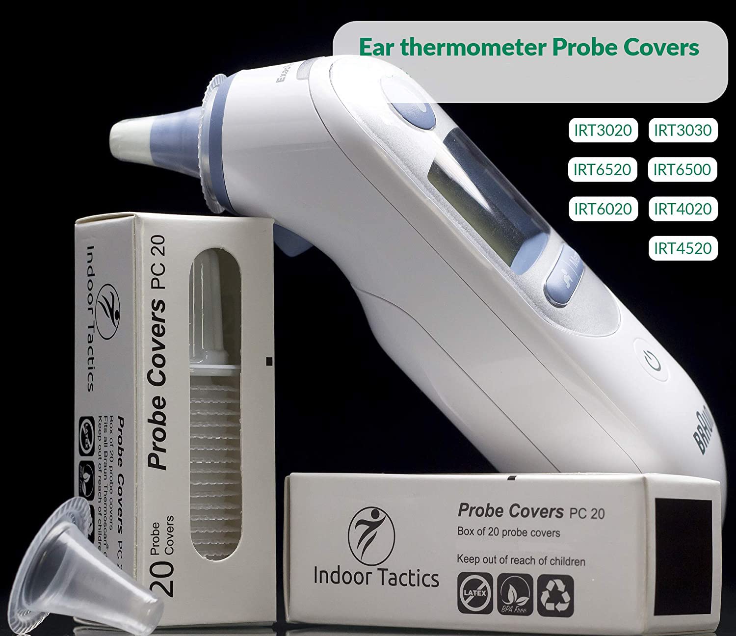 Braun Disposable Ear Thermometer Probe Covers, Lens Filters for Digital Thermometers

