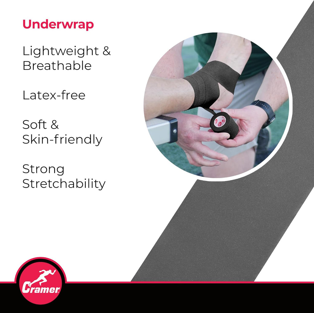 Cramer Tape Underwrap Pre-Wrap for Athletic Ankle Wrist Injury Taping Roll

