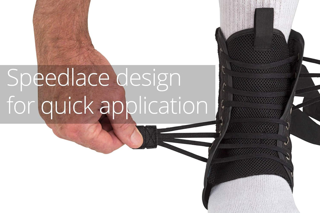 Ossur FormFit Ankle Brace with Speedlace & Figure 8 Straps, Removable Stays

