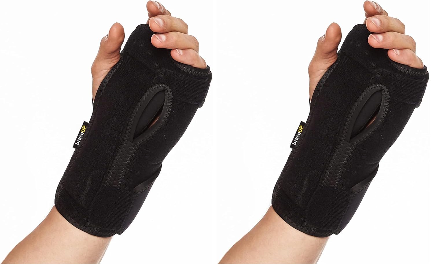 BraceUP Carpal Tunnel Wrist Brace Night Support Splint with Cushioned Pads

