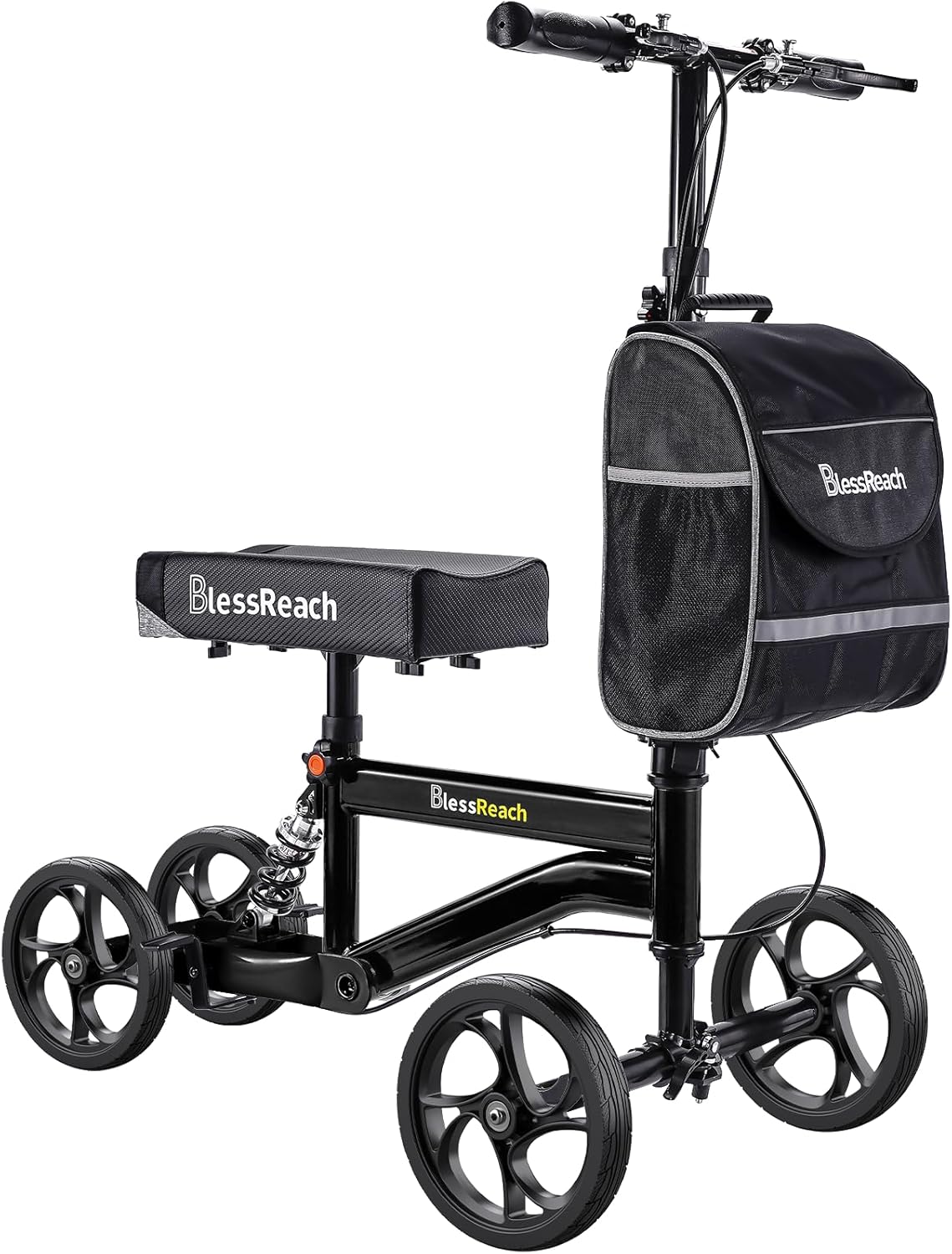BlessReach Economy Knee Scooter, Steerable Knee Walker, Foldable Knee Walker


