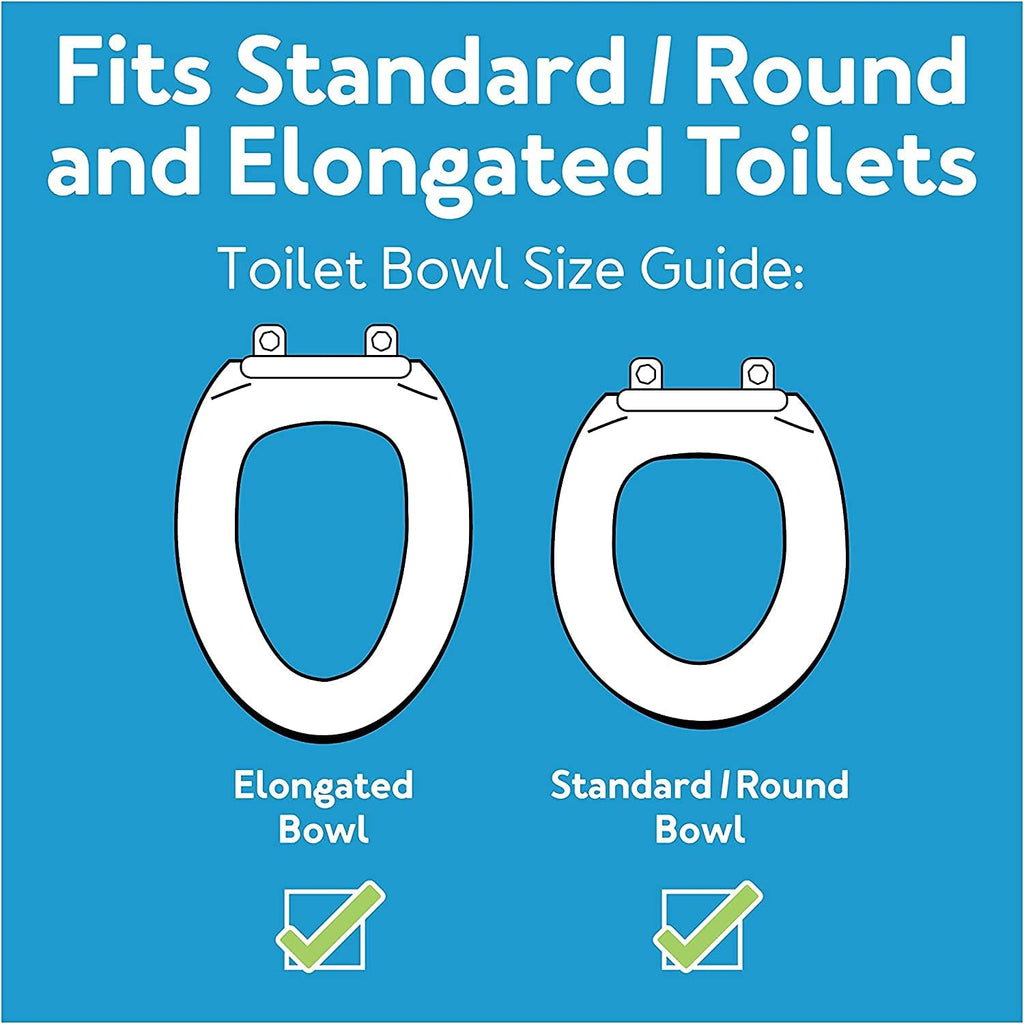 Carex E-Z Lock Raised Toilet Seat Riser with Safety Frame, 5 In Lift, Padded Handles

