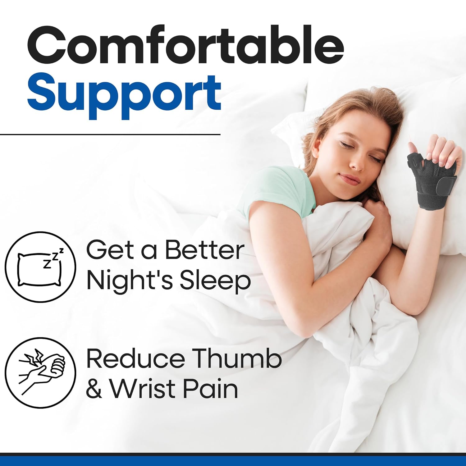 CMC joint support hand wrist stabilizer for arthritis tendonitis tenosynovitis

