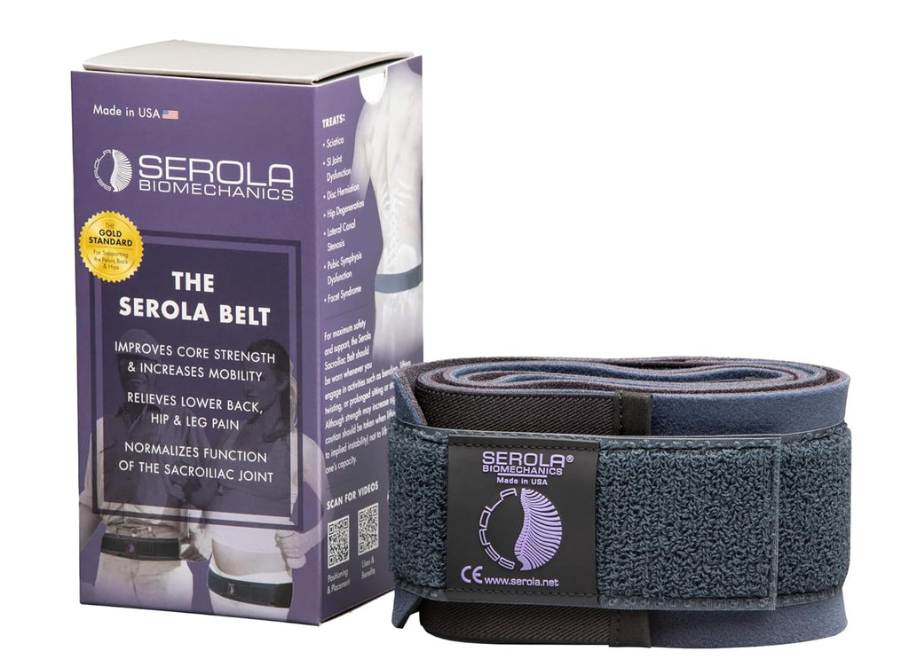 SEROLA Sacroiliac Belt for SI Joint Support, Lower Back Brace for Sciatica and Pelvic

