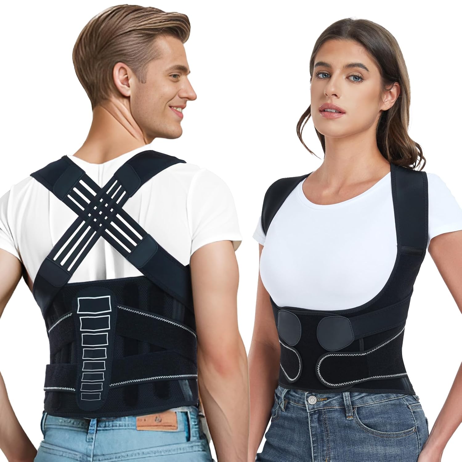 Enthra Back Brace Posture Corrector with Spine Alignment System for Scoliosis

